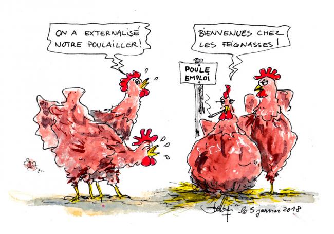 Le poule emploi
