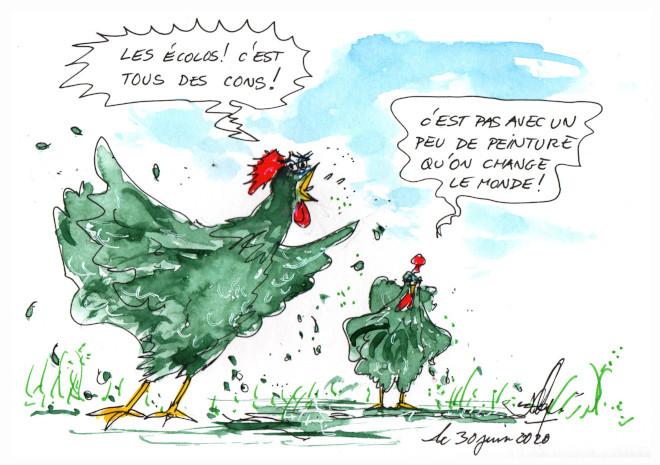 La plume verte